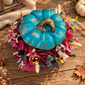 Őszi kerámia tök dekoráció  - otthon & életmód - dekoráció - halloween - halloweeni asztaldísz - Meska.hu