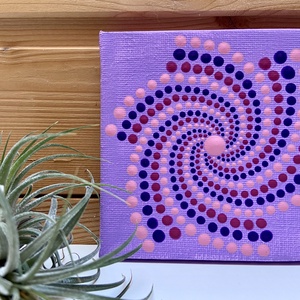 Lila mandala - Meska.hu