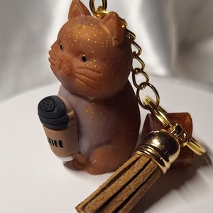 Cicaprütty kulcstartó  - táska & tok - kulcstartó & táskadísz - kulcstartó - Meska.hu