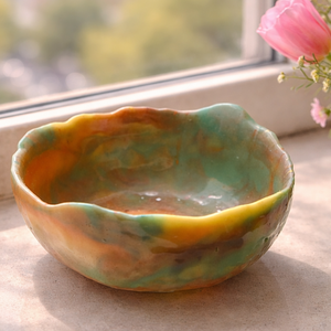 Tavaszi álom � kézzel készült gyanta tál ajándék nyuszival, Ékszer, Ékszertartó, Ékszertartó tál, Mindenmás, MESKA