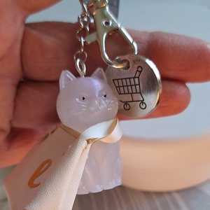 � BEVÁSÁRLÓ CICAPRÜTTY � Kulcstartó bevásárlókocsi érmével - táska & tok - kulcstartó & táskadísz - táskadísz - Meska.hu