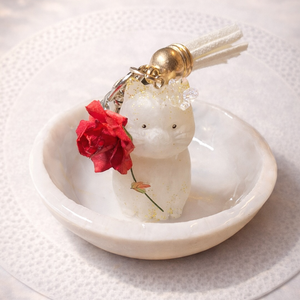 � Esküvői gyűrűtartó márvány tál � Menyasszony Cicaprütty figurával - ékszer - ékszertartó - ékszertartó tál - Meska.hu