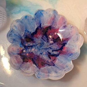 Galaxis Ajándékszett Virágformájú gyanta tál Offline Energia Emlék Korong - ékszer - ékszertartó - ékszertartó tál - Meska.hu