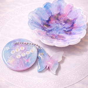 Galaxis Ajándékszett Virágformájú gyanta tál Offline Energia Emlék Korong, Ékszer, Ékszertartó, Ékszertartó tál, Mindenmás, MESKA