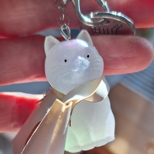  Bevásárló Cicaprütty � kocsi érmével - táska & tok - kulcstartó & táskadísz - kulcstartó - Meska.hu