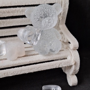 � LILA FÉNYVIRÁG � Gyöngyház ragyogású dekor tál macival - ékszer - ékszertartó - ékszertartó tál - Meska.hu