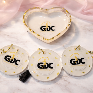 Egyedi logós gyanta ajándék szett � rendelésre, Ékszer, Ékszertartó, Ékszertartó tál, Mindenmás, MESKA