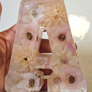 Egyedi virágos betű dekor � A betű - otthon & életmód - dekoráció - dísztárgy - Meska.hu