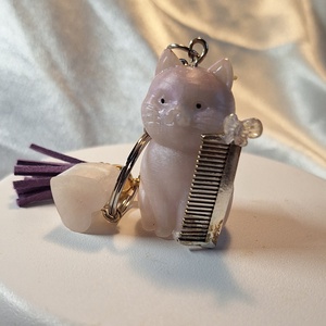 Fodrász Cicaprütty kulcstartó  - táska & tok - kulcstartó & táskadísz - kulcstartó - Meska.hu