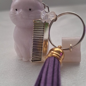 Fodrász Cicaprütty kulcstartó  - táska & tok - kulcstartó & táskadísz - kulcstartó - Meska.hu