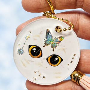 Táska Korong Cicák  - táska & tok - kulcstartó & táskadísz - táskadísz - Meska.hu