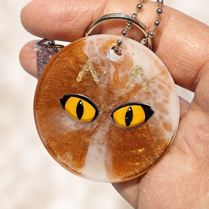 Táska Korong Cicák  - táska & tok - kulcstartó & táskadísz - táskadísz - Meska.hu