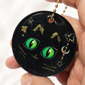 Táska Korong Cicák  - táska & tok - kulcstartó & táskadísz - táskadísz - Meska.hu