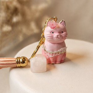 Néptáncos Cicaprütty kulcstartó  - Meska.hu