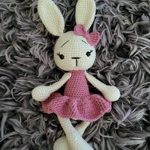 Horgolt nyuszi amigurumi - játék & sport - plüssállat & játékfigura - nyuszi - Meska.hu