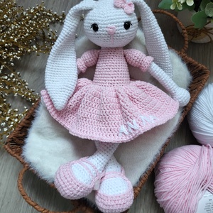 Horgolt nyuszi amigurumi - Meska.hu