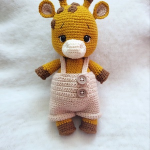 Horgolt zsiráf amigurumi öltöztethető - játék & sport - plüssállat & játékfigura - zsiráf - Meska.hu