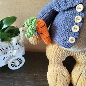 Horgolt nyúl péter nyuszi amigurumi - játék & sport - plüssállat & játékfigura - nyuszi - Meska.hu
