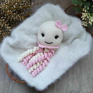 Horgolt polip amigurumi - játék & sport - plüssállat & játékfigura - polip - Meska.hu