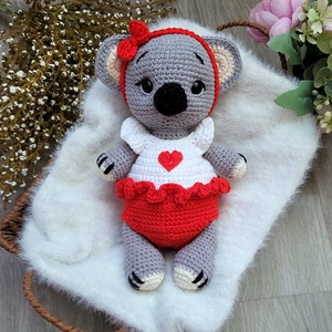 Horgolt koala amigurumi, Játék & Sport, Plüssállat & Játékfigura, Maci, Horgolás, MESKA