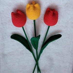 Horgolt tulipán - otthon & életmód - dekoráció - Meska.hu