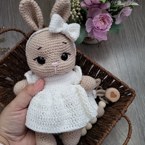 Horgolt nyuszi szett amigurumi - játék & sport - plüssállat & játékfigura - nyuszi - Meska.hu