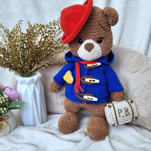 Horgolt Paddington maci amigurumi - játék & sport - plüssállat & játékfigura - maci - Meska.hu