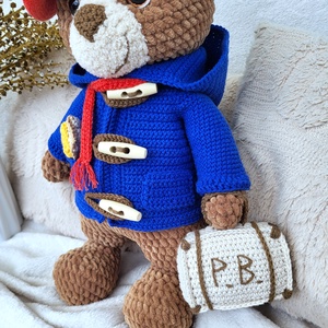Horgolt Paddington maci amigurumi - játék & sport - plüssállat & játékfigura - maci - Meska.hu