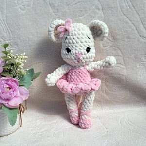 Horgolt balerina egér amigurumi - Meska.hu