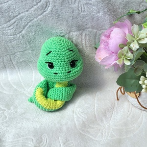 Horgolt kígyó amigurumi - Meska.hu