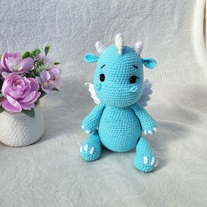 Horgolt sárkány amigurumi  - Meska.hu