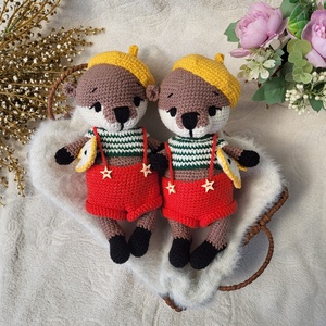 Horgolt vidra amigurumi - Meska.hu