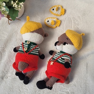 Horgolt vidra amigurumi - játék & sport - plüssállat & játékfigura - más figura - Meska.hu