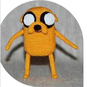 Jake kutya amigurumi - Meska.hu