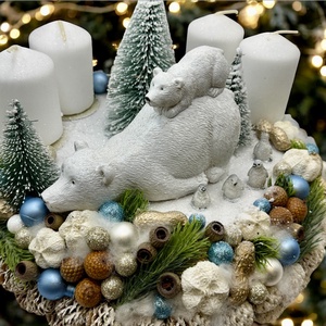 Adventi koszorú - karácsony - adventi díszek - adventi koszorú - Meska.hu