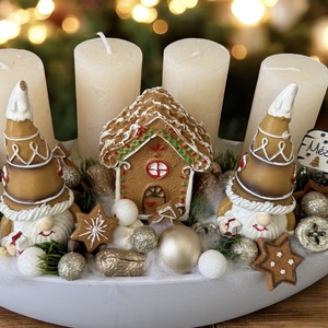 Adventi asztaldísz - Meska.hu
