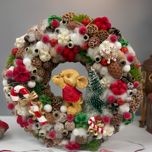 Ajtódísz, Karácsony, Adventi díszek, Adventi ajtódísz, , MESKA