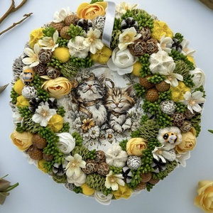 Tavaszi ajtódísz - Meska.hu