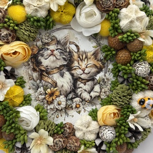 Tavaszi ajtódísz - otthon & életmód - dekoráció - ajtó- és ablak dekoráció - ajtódísz & kopogtató - Meska.hu