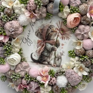 Tavaszi ajtódísz - otthon & életmód - dekoráció - ajtó- és ablak dekoráció - ajtódísz & kopogtató - Meska.hu