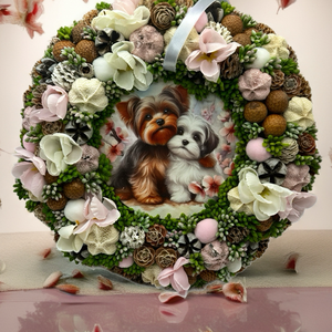 Tavaszi ajtódísz, Otthon & Életmód, Dekoráció, Ajtó- és ablak dekoráció, Ajtódísz & Kopogtató, , MESKA