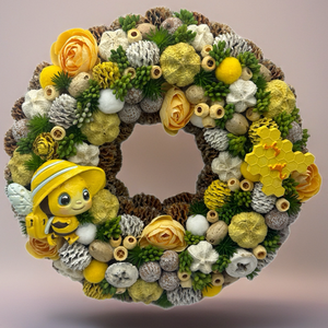 Tavaszi ajtódísz - Meska.hu