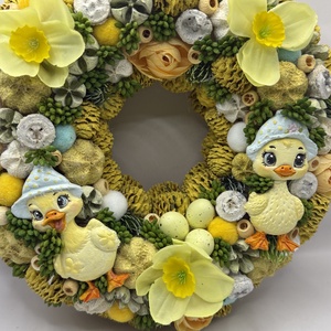 Ajtódísz - ünnepi díszek, dekorációk - húsvéti díszek és dekorációk - húsvéti ajtódísz, kopogtató - Meska.hu