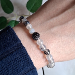 Sárkányvéna achát ásvány karkötő � védelem, stabilitás - ékszer - karkötő - ásványkarkötő - Meska.hu