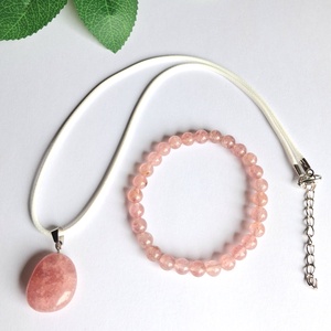 Eperkvarc nyaklánc és karkötő szett � szeretet és gyengédség - ékszer - ékszerszett - Meska.hu