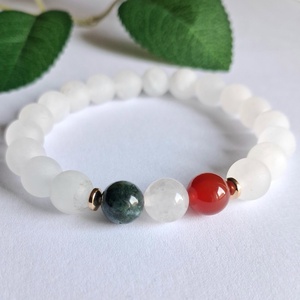 Nemzeti színű ásvány karkötő, Ékszer, Karkötő, Ásványkarkötő, , MESKA