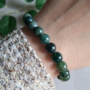 Moha achát ásvány karkötő - önbecsülés, siker - ékszer - karkötő - ásványkarkötő - Meska.hu