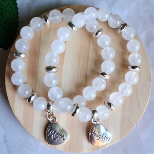 Minimal anya lánya ásvány karkötőszett anyák napjára - Meska.hu