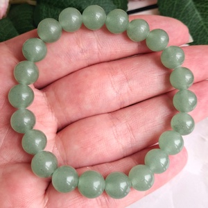 Zöld aventurin ásvány karkötő - ékszer - karkötő - ásványkarkötő - Meska.hu