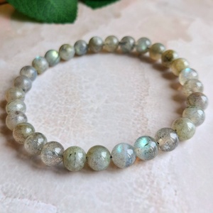 AA minőségű labradorit ásvány karkötő 6 mm - videóval - ékszer - karkötő - ásványkarkötő - Meska.hu